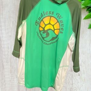 Lands End Boys Swimshirt Rash Guard 18/20